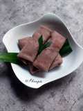 Dadar Gulung Coklat vla Coklat Lumer