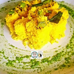A picture of Khaman Dhokla - Besan Dhokla.