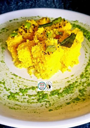 A picture of Khaman Dhokla - Besan Dhokla.