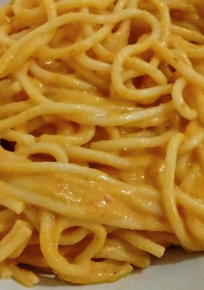 Una foto de Espagueti cremoso de emergencia (súper fácil)