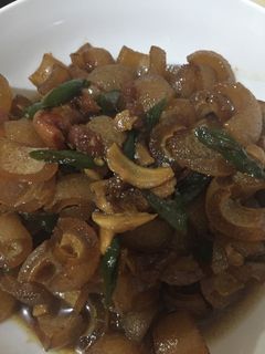 Foto resep Tumis kikil cabai hijau