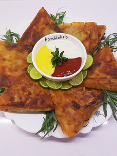 عکسی از دستور سمبوسه با نون یُوخِه(Samosa)🥰