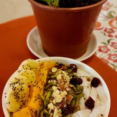 A picture of Mango Banana Smoothie Bowl.