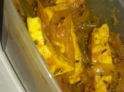 A picture of paneer and capsicum sabji