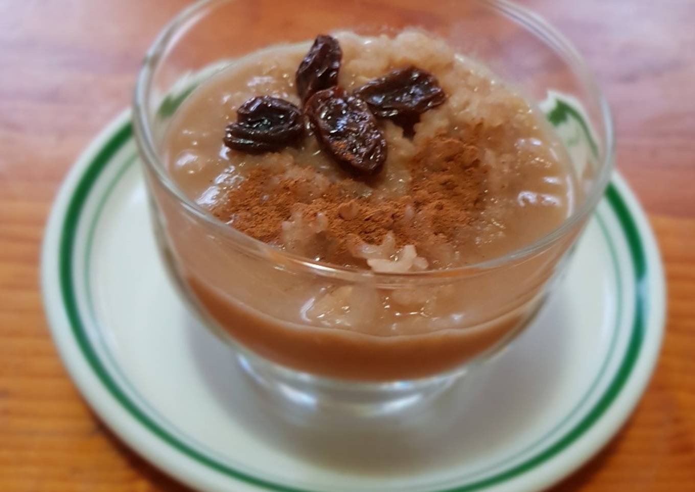 Arroz integral con leche de coco