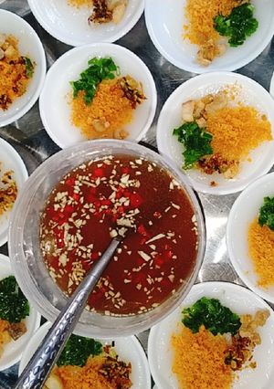 Hình của món Bánh bèo tôm cháy.