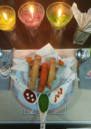 A picture of #Cheese cigars#starter.