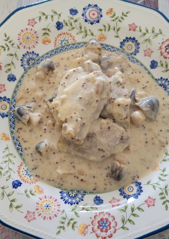Una foto de Filete de cerdo con salsa de Mostaza a la Antigua