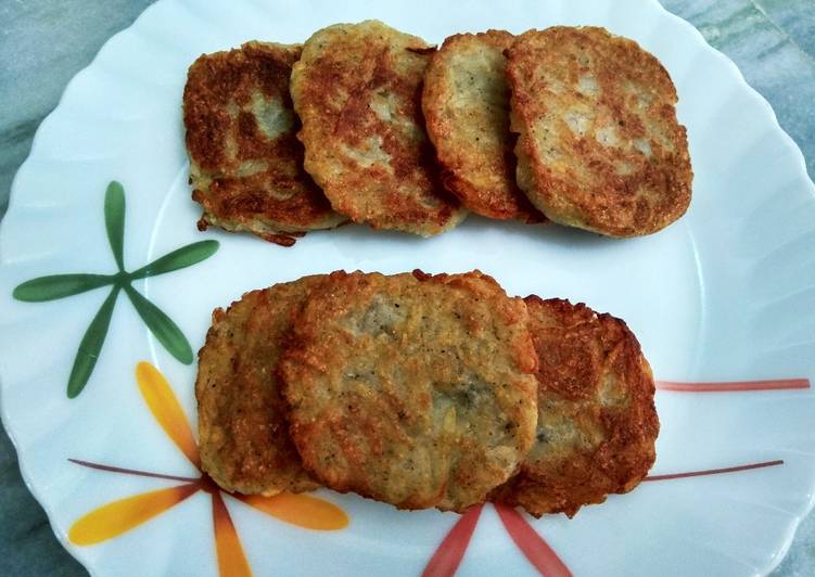 Steps to Prepare Perfect Hash browns fritters