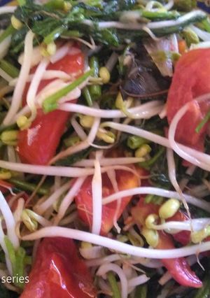 Foto resep Tumis kangkung touge