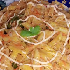 A picture of Desi Style Pasta🍜.