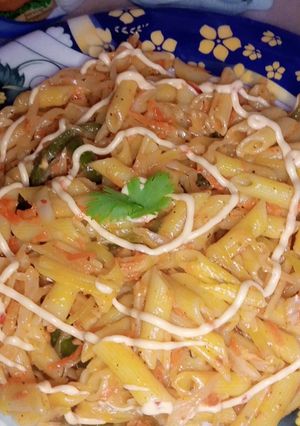 A picture of Desi Style Pasta🍜.