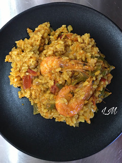 Una foto de Arroz con langostino