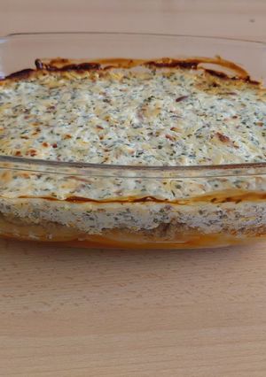 Darált húsos rakott krumpli recept fotója