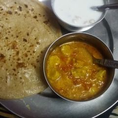 A picture of Gatte ki Sabji.