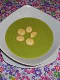 Crema de chicharos vegana