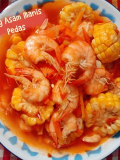 Foto resep Udang Asam Manis pedas