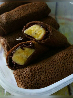 Foto resep Dadar gulung pisang coklat