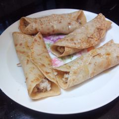A picture of Patishaptha-A divine pancake with rich creamy nutty filling..Easy!.