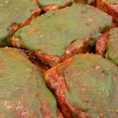 A picture of Red & Green Sriracha Pork Chops.