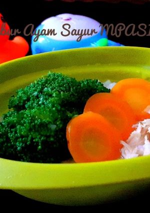Foto resep Bubur Ayam Sayur MPASI 1 Tahun