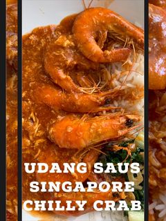 Foto resep Udang saus Singapore chilly crab (Bumbu instant)