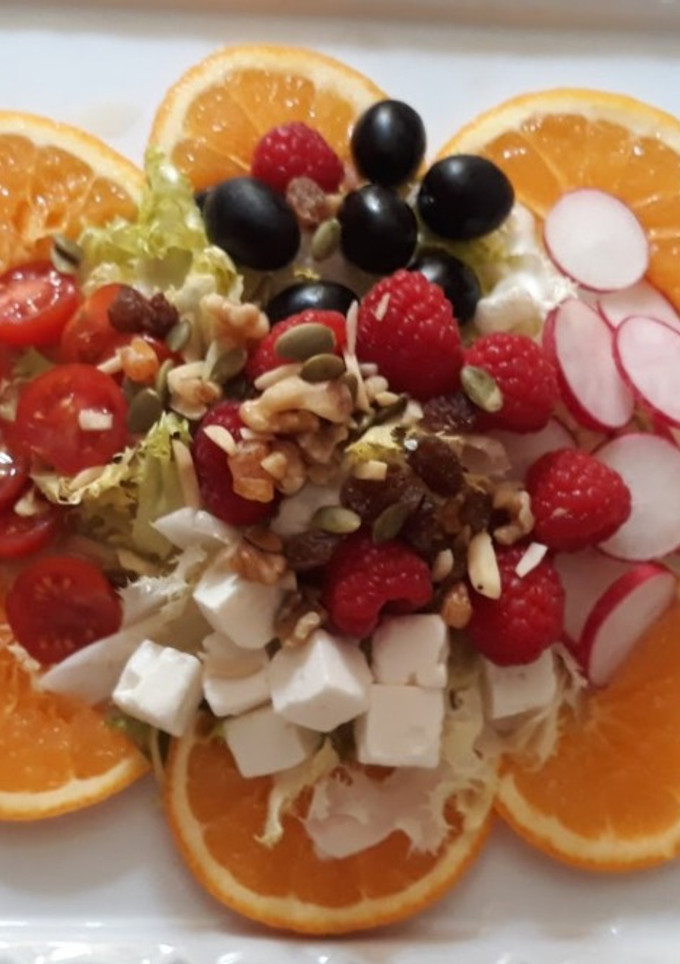 Una foto de Ensalada de naranja
