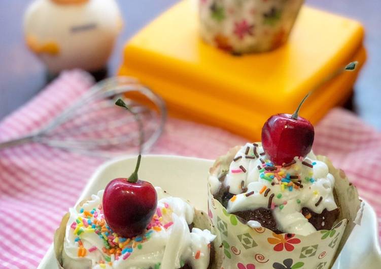 Bumbu Menyiapkan Cupcake Chiffon Coklat (pake Putih Telur) ala Tiger Kitchen Anti Gagal