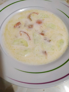 Una foto de Ajo blanco extremeño