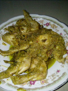 Foto resep Sayap ayam bumbu laos cabe hijau