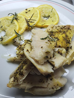Una foto de Merluza al limón en airfryer