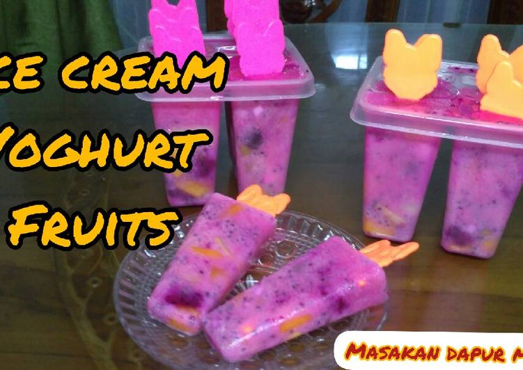 Resep "ice cream youghurt fruits"