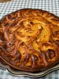 Gâteau moelleux aux pommes, citron et mascarpone