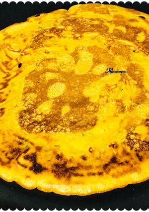 A picture of Gram flour & semolina pancakes.