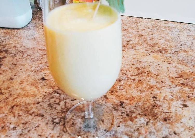 Simple Way to Make Homemade Healthy mango smoothie