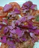 Flores de palo borracho en ensalada