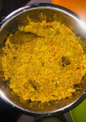 Fried couscous ainihin hoton girkin