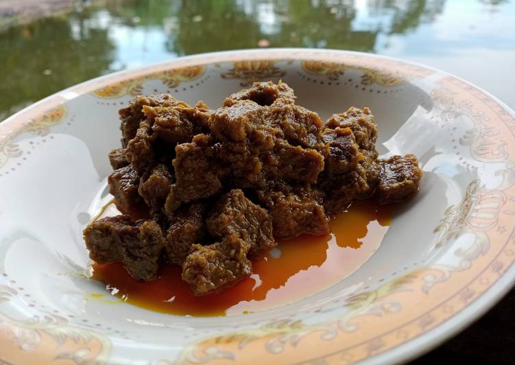 Resep Kari sapi bumbu instan ?, Enak