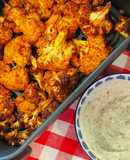 Alitas de coliflor con salsa ranchera en Airfryer Ninja Foodi