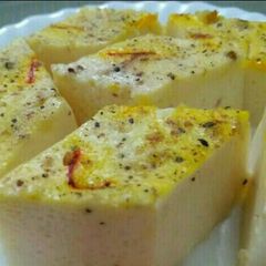 A picture of Hung Curd Barfi.