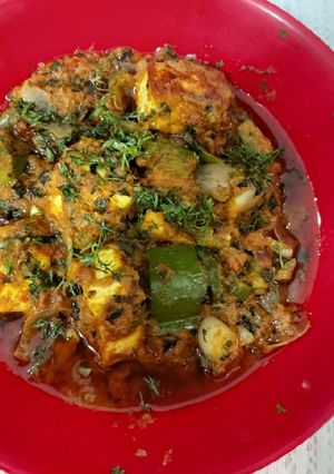 A picture of Paneer karhai.