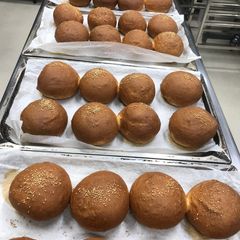 A picture of Hoshino Natural Yeast Potato Burger Buns.