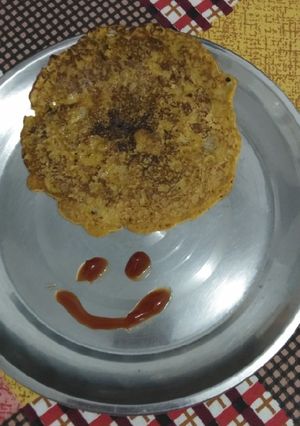 A picture of Besan chilla.