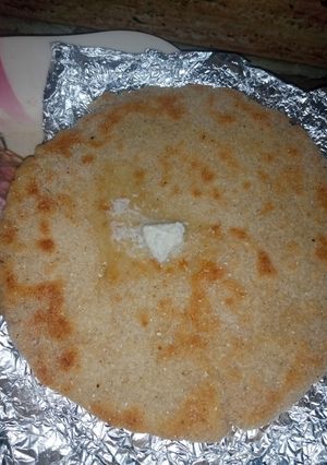A picture of Makai ki roti.