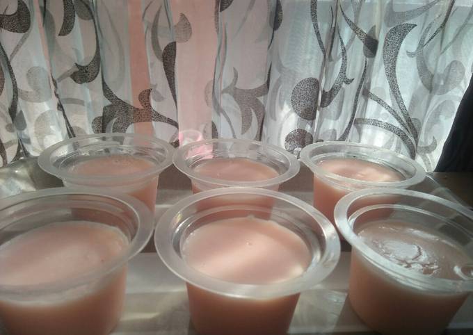 Resep Silky puding strawberry, Sempurna