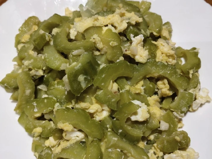 Easy Steps Prepare Recipes Bitter gourd in Salted Egg the Can Spoil the Tongue Make You Drink.