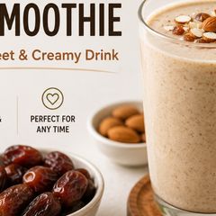 Date Smoothie Recipe: A Naturally Sweet and Creamy Drink A picture of Date Smoothie Recipe: A Naturally Sweet and Creamy Drink.