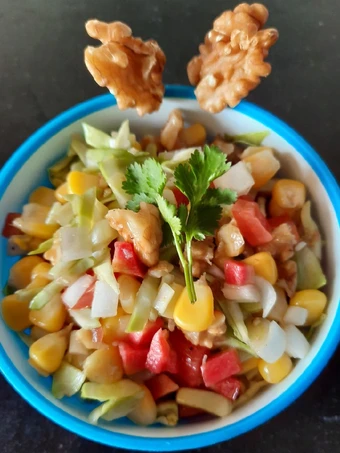 Easy Steps to Prepare Walnuts veggie salad the So Delicious Makes you drool