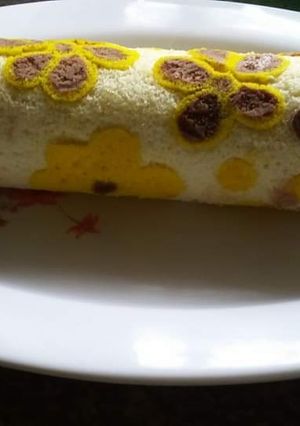 A picture of Deco Swiss Roll | Batik Roll Cake | Kue Bolu Batik | Bolu Batik.