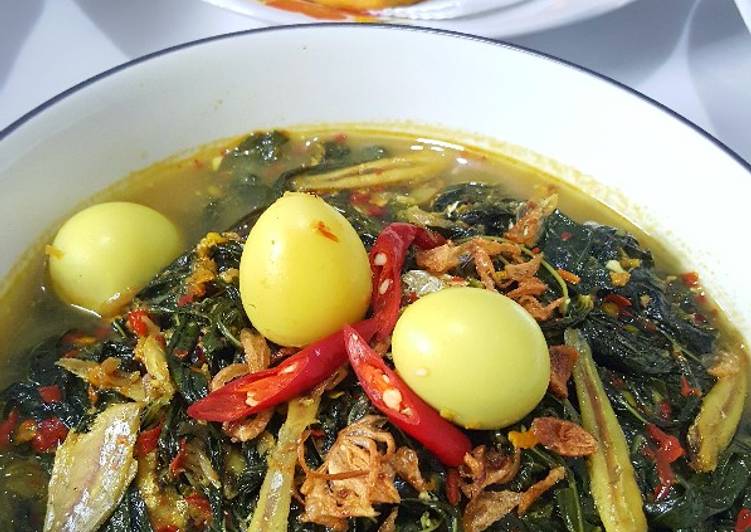 Resep Daun Singkong Teri dan Telur Puyuh Anti Gagal